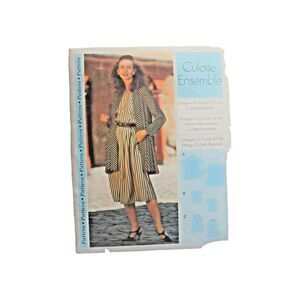 Vintage Sewing Step By Step Uncut Pattern Culotte Ensemble NOS